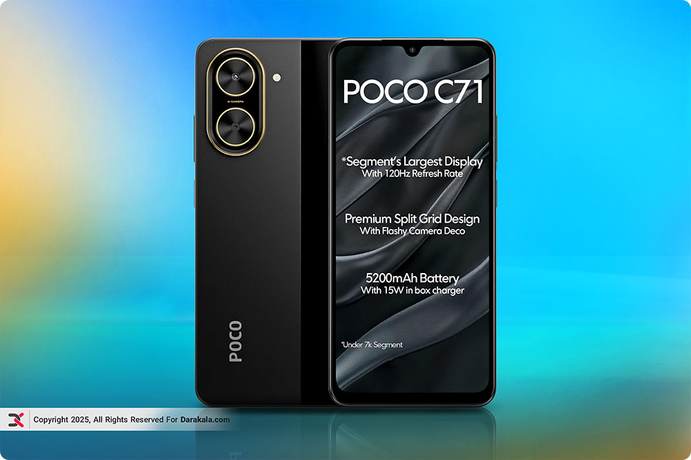 طراحی پنل پشت و جلوی گوشی Xiaomi Poco C71